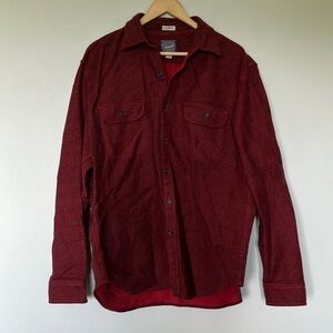 J. Crew red black gingham Button-Up Shirt